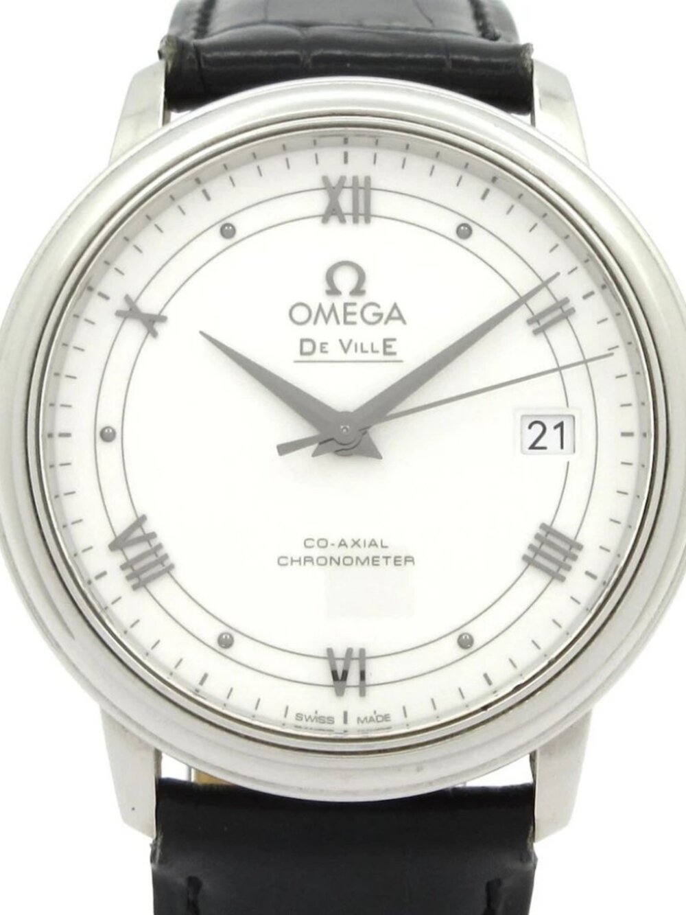 OMEGA De Ville Prestige Co-Axial White Wrist Watch